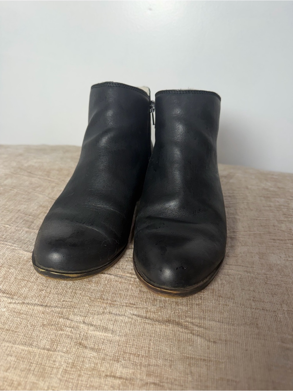 Lucky Brand Black Leather Women's Ankle Booties
